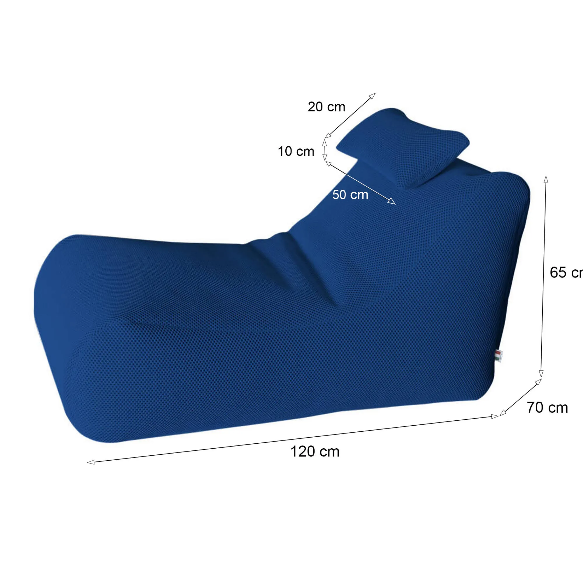Pouf Sciro, 70x120 h65 cm,<Dmora Shop
