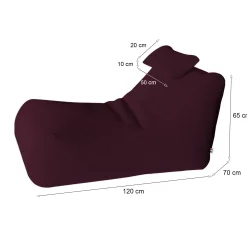 Pouf Sciro, 70x120 h65 cm,<Dmora Discount