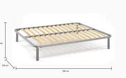 Rete letto piazza e mezza Annaelena, 100% Made in Italy, Cm 120x190h34<Dmora Store