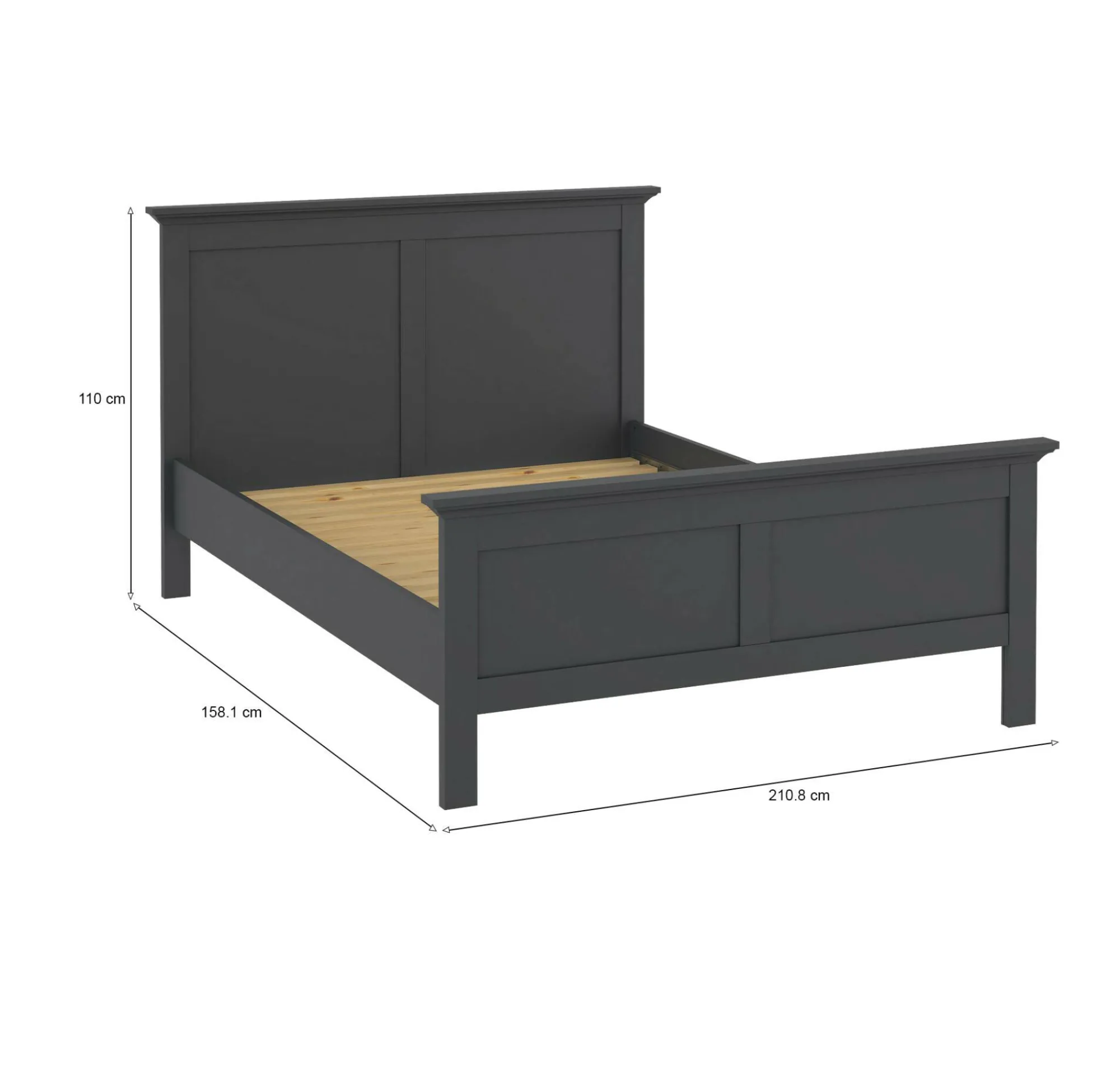 Rete letto singolo Clan, 211x158 h110 cm,<Dmora Flash Sale