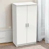 Scarpiera Abram, 55x36h108 cm, Bianco<Dmora New