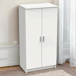 Scarpiera Abram, 55x36h108 cm, Bianco<Dmora New