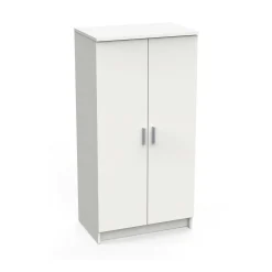 Scarpiera Abram, 55x36h108 cm, Bianco<Dmora New