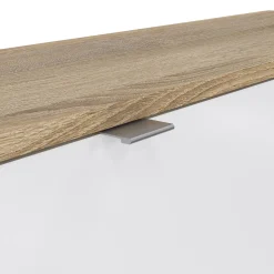 Scarpiera Acino, 99x24 h162 cm, Quercia e Bianco<Dmora Fashion