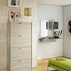 Scarpiera Adeindein, 67x28h147 cm, Olmo<Dmora Outlet