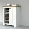 Scarpiera Adriatica, 84x42h100 cm, Bianco e<Dmora Fashion