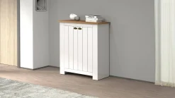Scarpiera Adriatica, 84x42h100 cm, Bianco e<Dmora Fashion