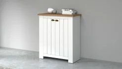 Scarpiera Adriatica, 84x42h100 cm, Bianco e<Dmora Fashion
