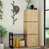 Scarpiera Akoni, 109x39 h149 cm, Quercia e Antracite<Dmora Cheap