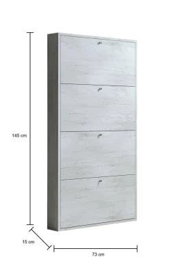 Scarpiera Alika, 73x15h145 cm,<Dmora Shop