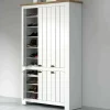 Scarpiera Apricena, 114x42h200 cm, Bianco e<Dmora Online