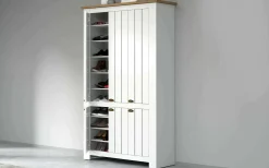 Scarpiera Apricena, 114x42h200 cm, Bianco e<Dmora Online