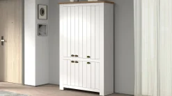 Scarpiera Apricena, 114x42h200 cm, Bianco e<Dmora Online