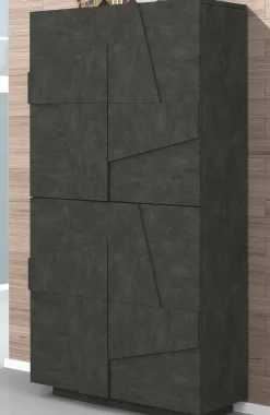 Scarpiera Archibal, cm 81x38h167,<Dmora Cheap