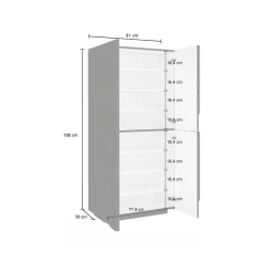 Scarpiera Archibal, cm 81x38h167,<Dmora Cheap