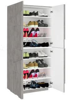 Scarpiera Archibal, cm 81x38h167,<Dmora New