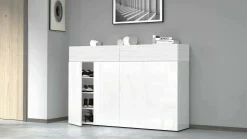 Scarpiera Are, 154x38h100 cm, effetto larice<Dmora New