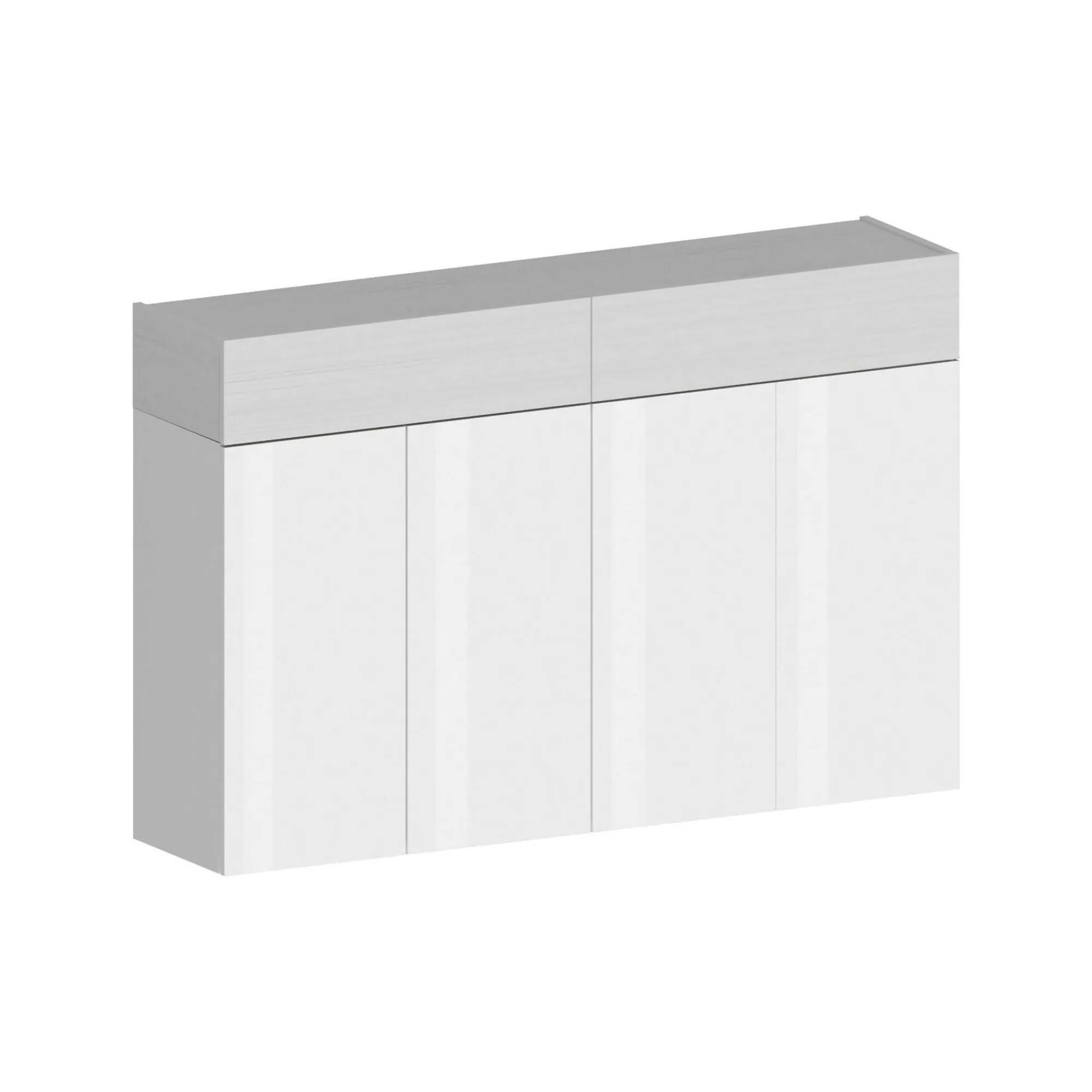 Scarpiera Are, 154x38h100 cm, effetto larice<Dmora New