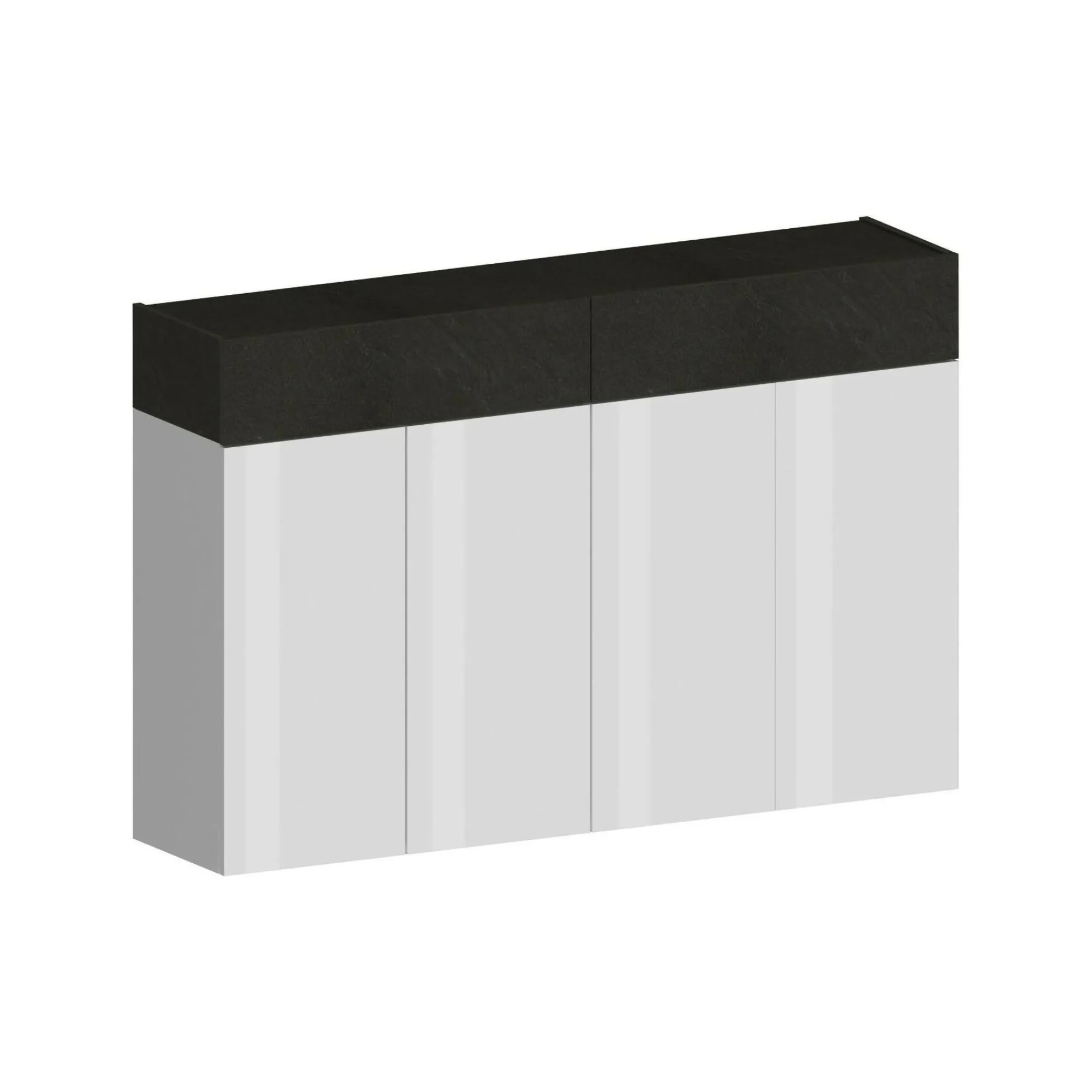 Scarpiera Are, 154x38h100 cm, Bianco e<Dmora Hot