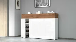 Scarpiera Are, 154x38h100 cm, Bianco e<Dmora Sale