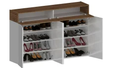 Scarpiera Are, 154x38h100 cm, Bianco e<Dmora Sale