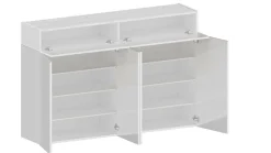 Scarpiera Are, 154x38h100 cm, effetto larice<Dmora New