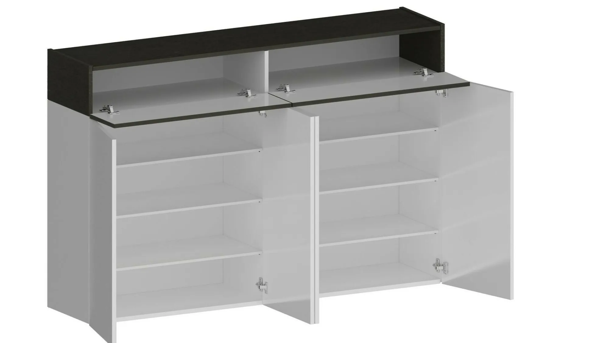 Scarpiera Are, 154x38h100 cm, Bianco e<Dmora Hot
