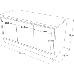 Scarpiera Arganetta, 90x36 h46 cm,<Dmora Cheap