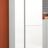 Scarpiera Arthus, 91x33h196 cm, Bianco lucido e Antracite<Dmora Outlet