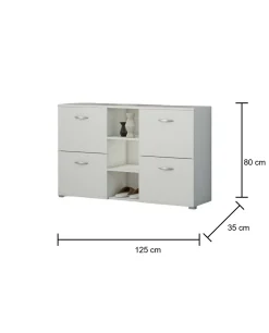 Scarpiera Artogne, , 125x35h80 cm<Dmora Discount