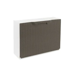 Scarpiera Aseo, 51x17h40 cm, Tortora e Bianco<Dmora Clearance