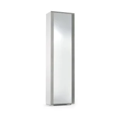 Scarpiera Asiago, 50x32hx182 cm, Bianco e Cemento<Dmora Sale