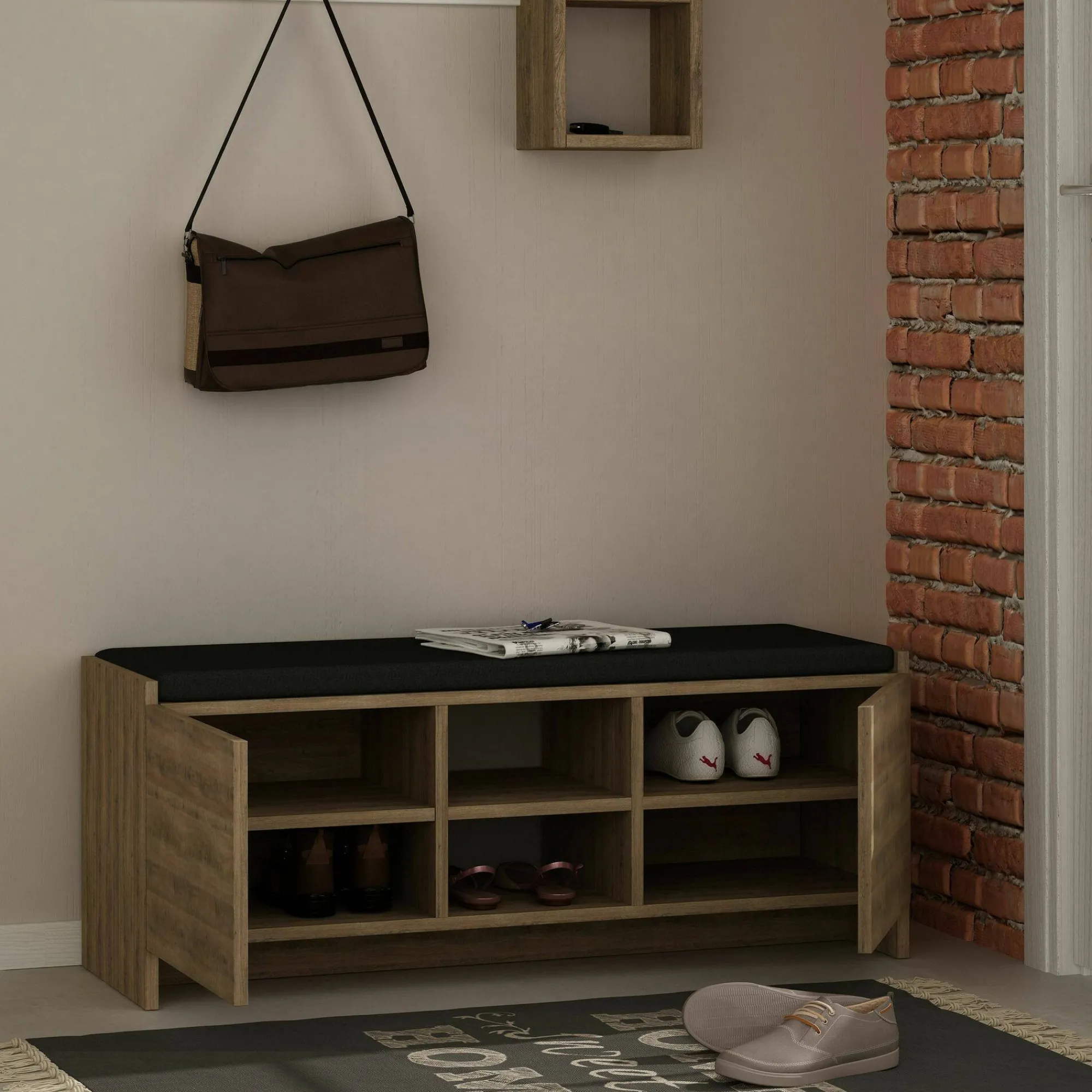 Scarpiera Axar, 110x37h43 cm,<Dmora Best