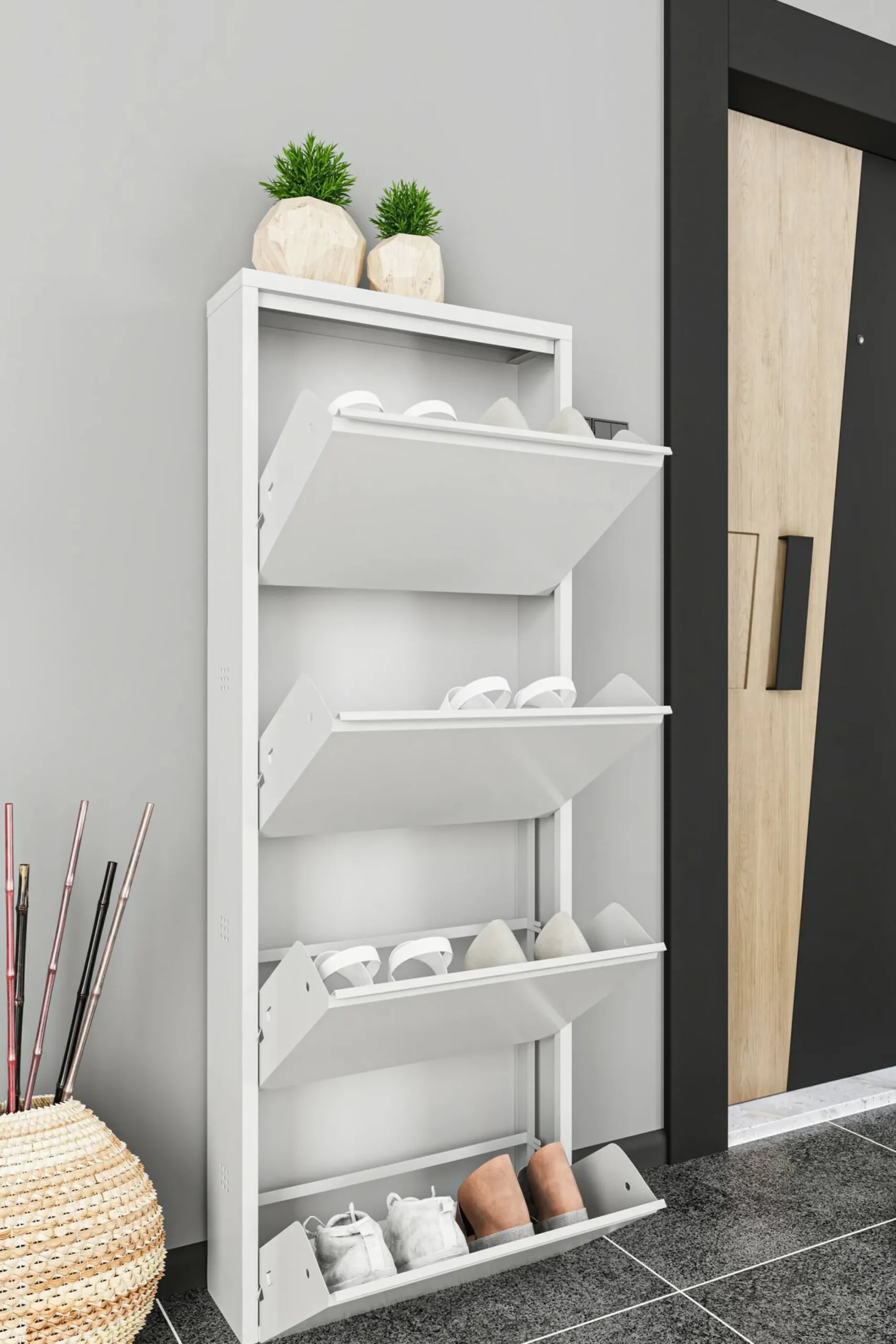 Scarpiera Axe, 50x15h138 cm,<Dmora Flash Sale