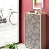 Scarpiera Axinite, 67x28h112 cm, Olmo e fantasia<Dmora Discount