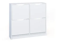 Scarpiera Beckum, Mobile portascarpe, Armadio da ingresso multiuso, Mobiletto per calzature, 90x100 h25 cm,<Dmora Shop
