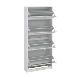 Scarpiera Bliss, Mobile portascarpe, Armadio da ingresso multiuso, Mobiletto per calzature, 24x70 h162 cm, Bianco<Dmora Flash Sale