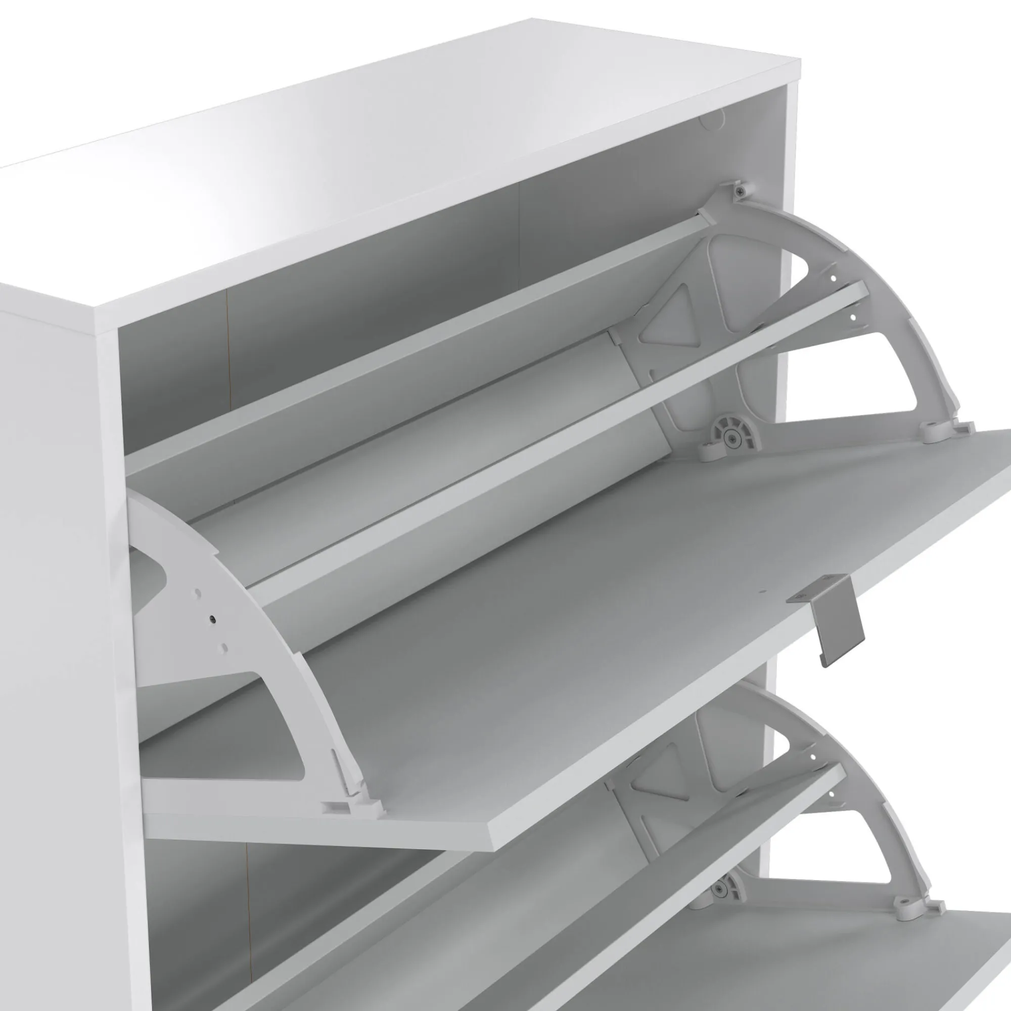 Scarpiera Bliss, Mobile portascarpe, Armadio da ingresso multiuso, Mobiletto per calzature, 24x70 h162 cm, Bianco<Dmora Flash Sale
