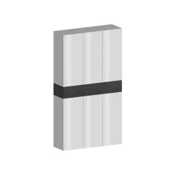 Scarpiera Charoite, 114x35h200 cm, Bianco e<Dmora Cheap