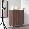 Scarpiera con due ante battenti e quattro ripiani interni, cm 70 x 37 x 88, colore<Dmora Sale