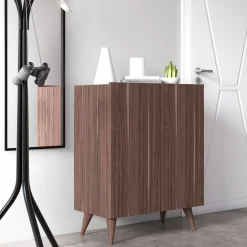 Scarpiera con due ante battenti e quattro ripiani interni, cm 70 x 37 x 88, colore<Dmora Sale