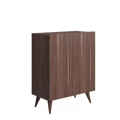 Scarpiera con due ante battenti e quattro ripiani interni, cm 70 x 37 x 88, colore<Dmora Fashion