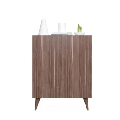 Scarpiera con due ante battenti e quattro ripiani interni, cm 70 x 37 x 88, colore<Dmora Fashion