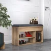 Scarpiera con seduta e ripiani, cm 80 x 31 x 46, colore<Dmora Cheap