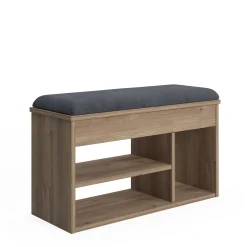 Scarpiera con seduta e ripiani, cm 80 x 31 x 46, colore<Dmora Cheap