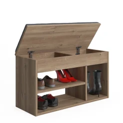 Scarpiera con seduta e ripiani, cm 80 x 31 x 46, colore<Dmora Cheap