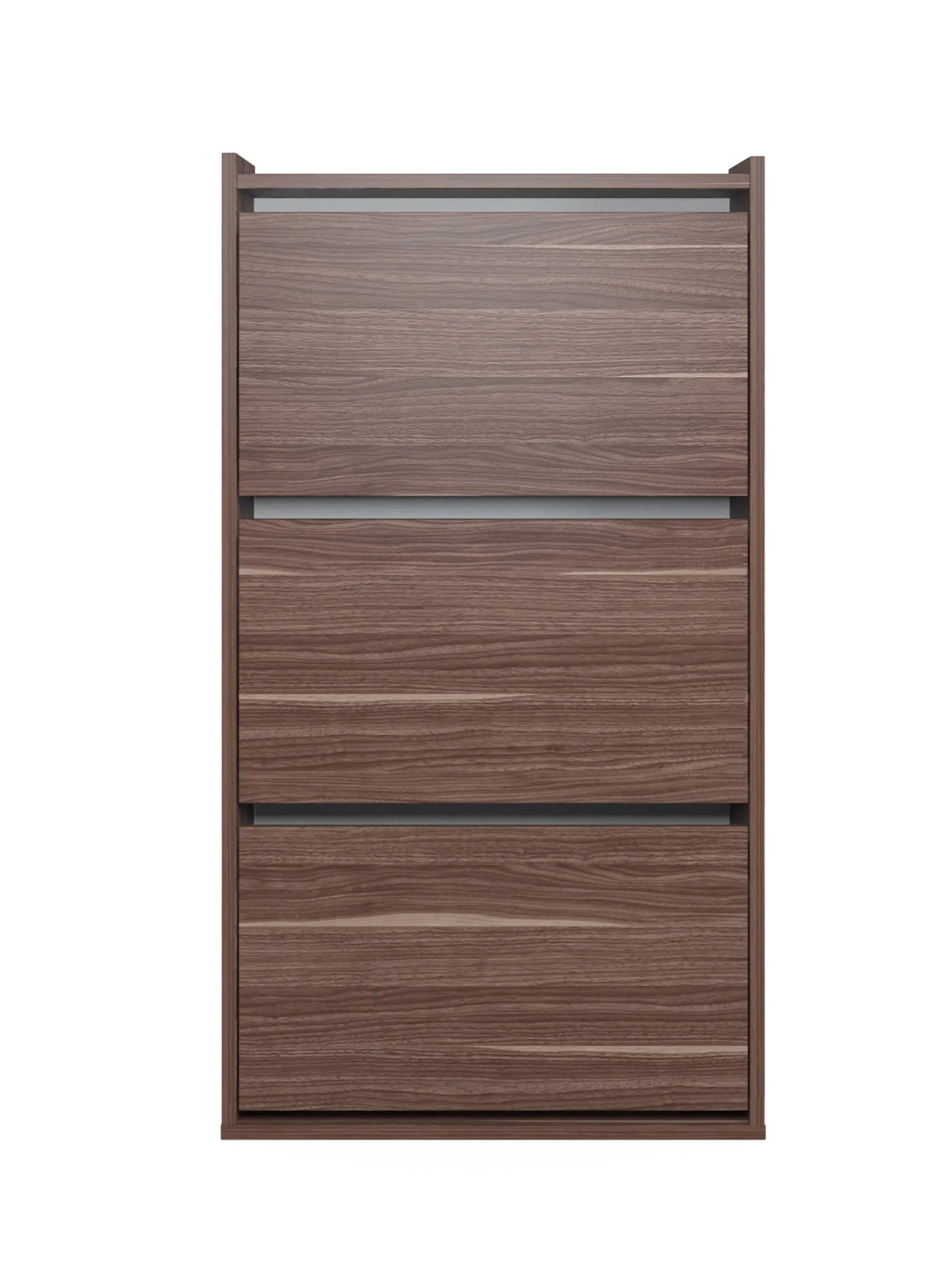 Scarpiera con tre ante a ribalta, cm 65 x 32 x 11,8, colore<Dmora Sale