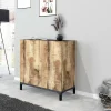 Scarpiera Dabbaso, cm 80x40h80, Ardesia e Acero<Dmora Cheap