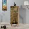 Scarpiera Dacrydium, 50x38 h135 cm, Quercia e Giallo<Dmora Discount