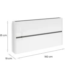 Scarpiera Dantonucc, 160x19h85 cm,<Dmora Discount